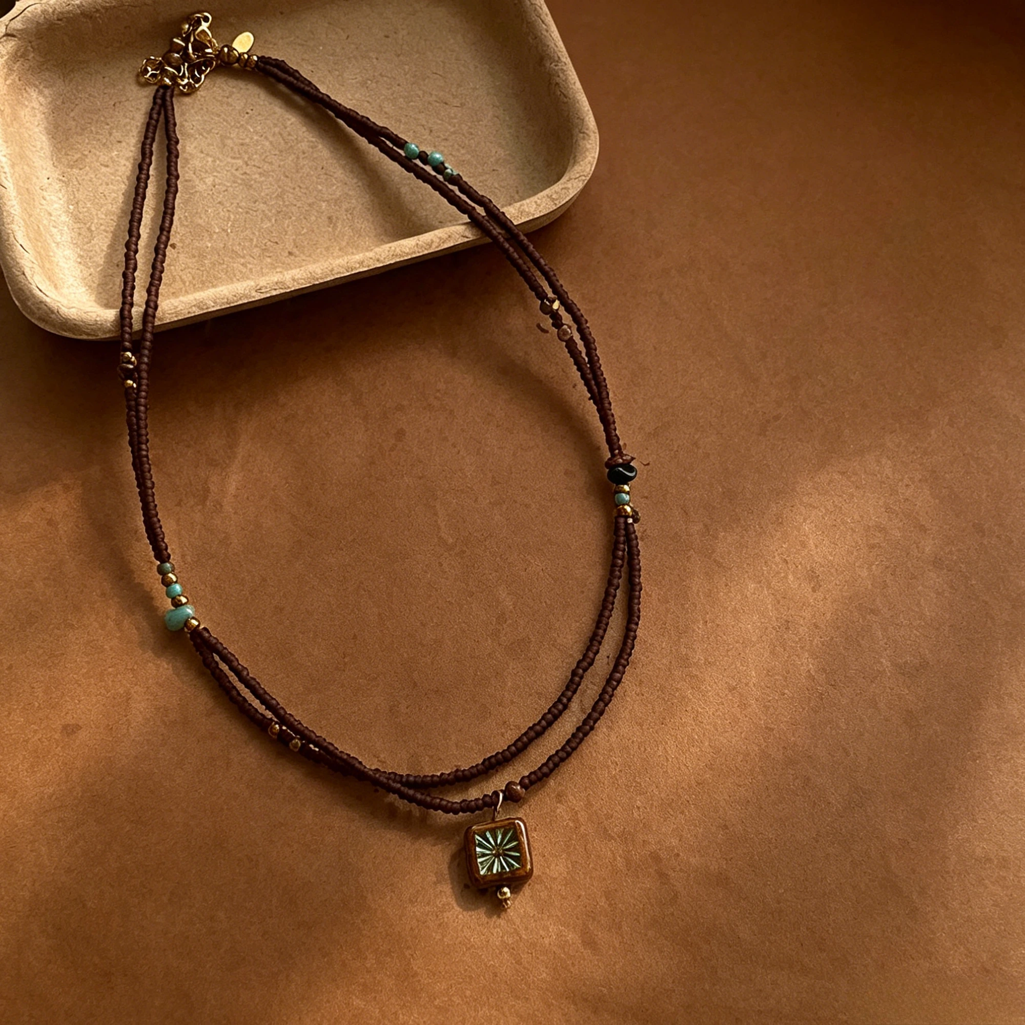1 Maillard Coffee Beaded Necklace