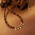 Maillard Tiger’s Eye Beaded Necklace