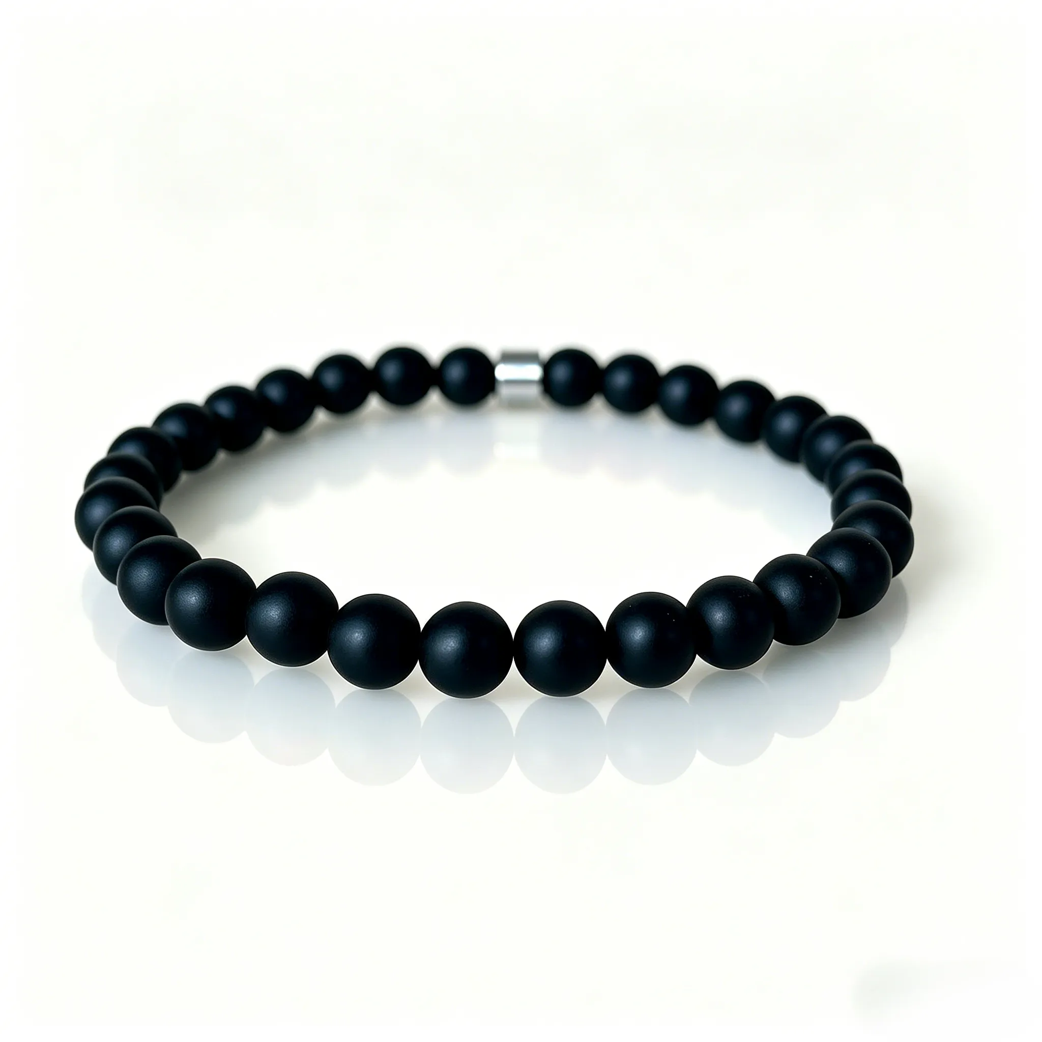 Vintage black onyx beaded bracelet retro natural crystal jewelry Vintage black onyx beaded bracelet retro natural crystal jewelry