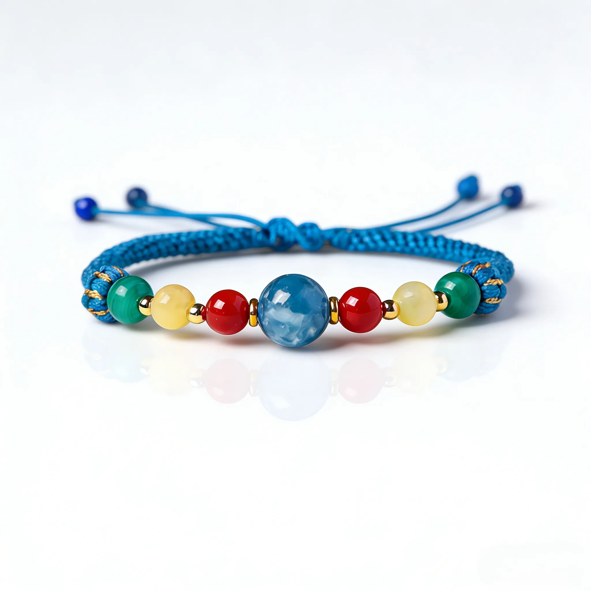 Braided Cord Bracelet Natural Stone Braided Bracelet - Image 1
