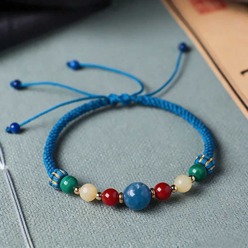 Natural Stone Braided Bracelet - Image 3