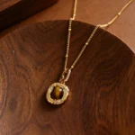 Maillard Vintage Tiger's Eye Pendant