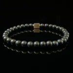 Vintage Black Onyx Beaded Bracelet（6mm）