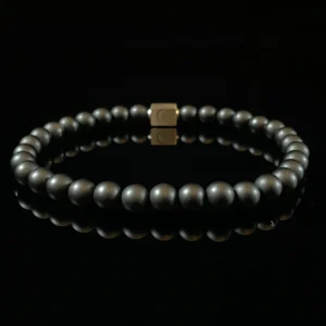 Vintage Black Onyx Beaded Bracelet（6mm）