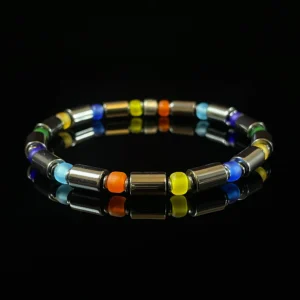 Magnetite & Miyuki Glass Beads (6‑5mm)
