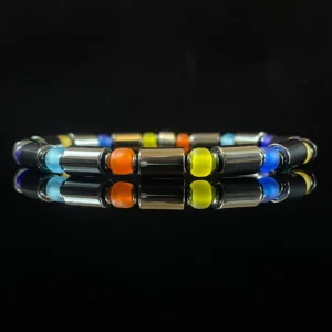 Magnetite & Miyuki Glass Beads (6‑5mm)