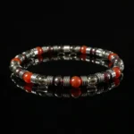 Smoky Quartz Garnet Red Agate Mixed Beaded Bracelet（6mm）