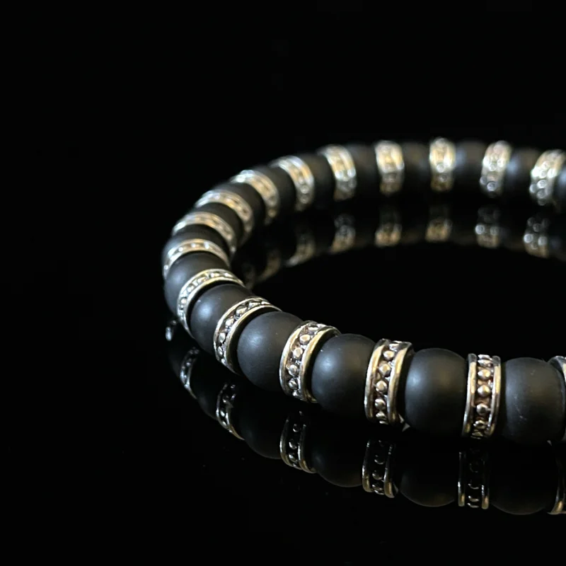 Vintage Matte Black Onyx（8mm）