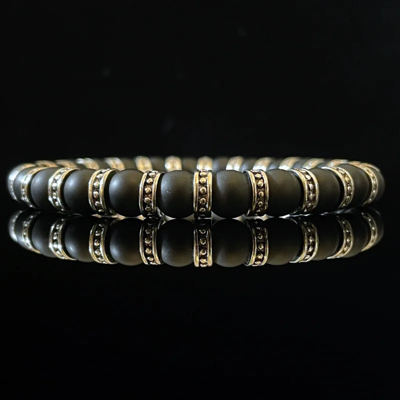 Vintage Matte Black Onyx（8mm）