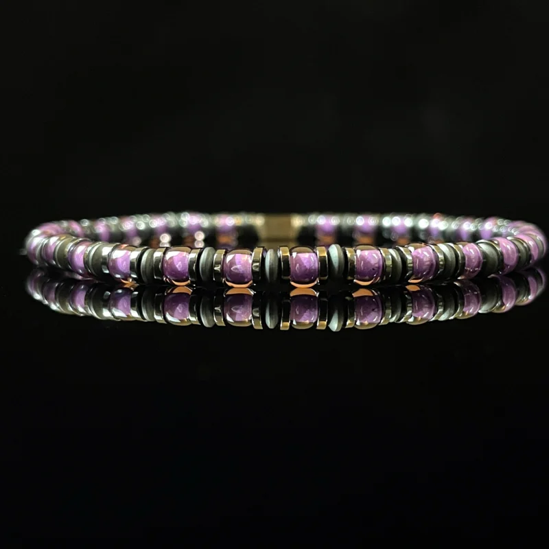 Magnetite & Miyuki Glass Beads