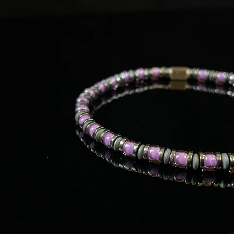 Magnetite & Miyuki Glass Beads