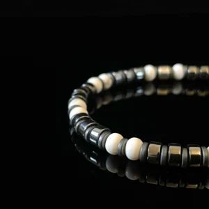 White Turquoise - Magnetic Hematite