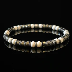 White Turquoise - Magnetic Hematite