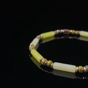 Lemon Jade & Miyuki Glass Beads（4mm）