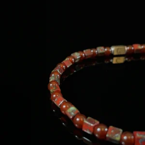 Picasso Red Agate Beads (4mm)