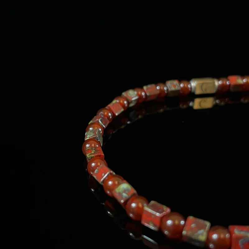Picasso Red Agate Beads (4mm)