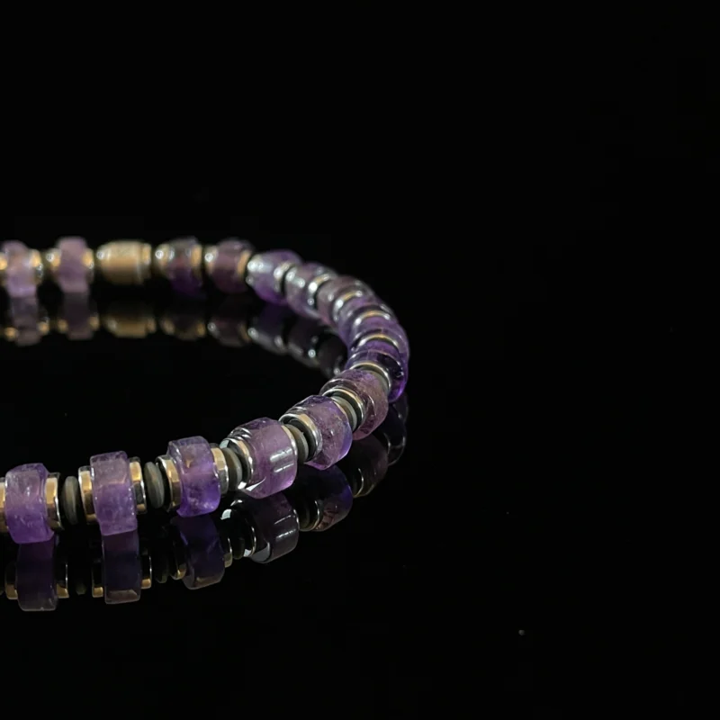 Amethyst & Magnetite Beads (6mm)