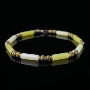 Lemon Jade & Miyuki Glass Beads（4mm）