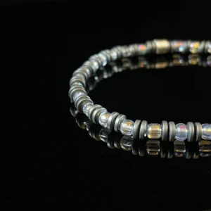Magnetite & Miyuki Glass Beads （5‑4mm）