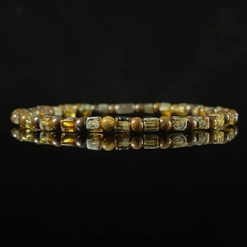 Tiger Iron & Picasso Beads (4mm)