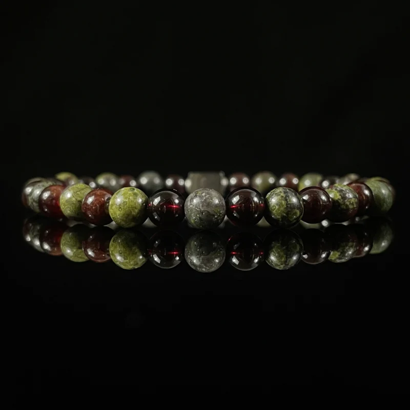 Dragon Blood Stone & Garnet（6mm）
