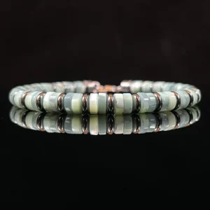 Mother of Pearl & Magnetite Beads（6mm）