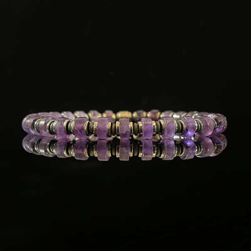 Amethyst & Magnetite Beads (6mm)