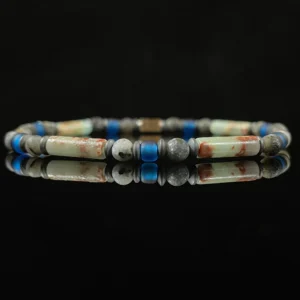 Shoushan Stone, Labradorite & Miyuki Glass Beads（4mm）