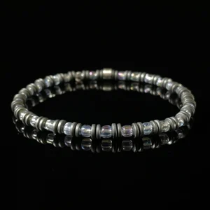Magnetite & Miyuki Glass Beads （5‑4mm）
