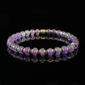 Amethyst & Magnetite Beads (6mm)